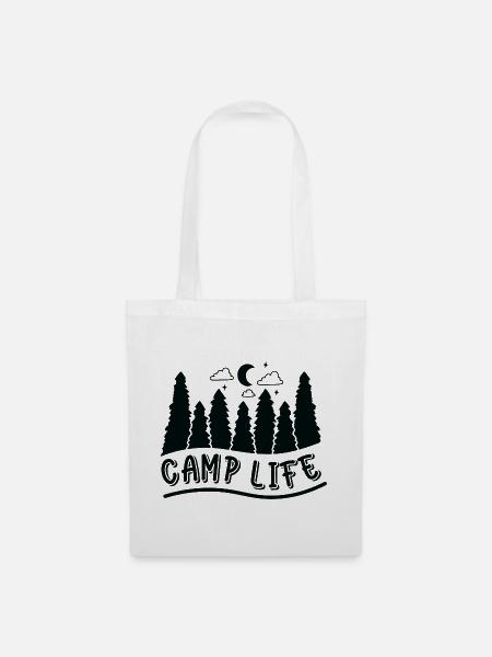 Camp Life - Stoffbeutel - Weiß