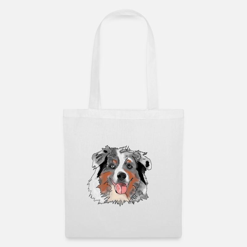 Australian Shepherd - Tote Bag - white