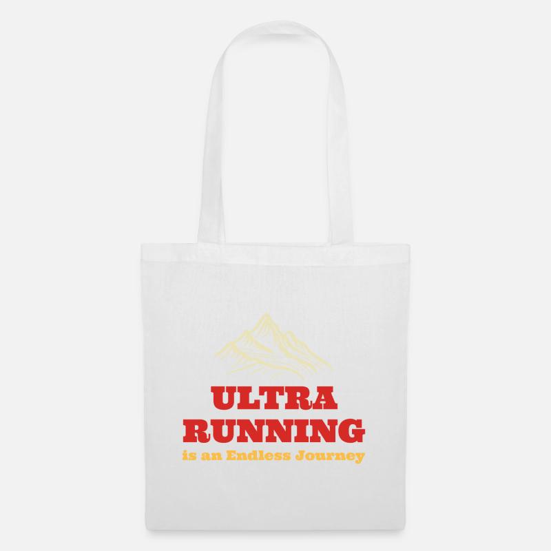 Ultra Running ist ein endloser Journe - Stoffbeutel - Weiß