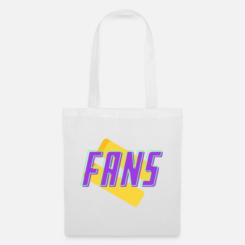 fans - Sac en tissu - blanc