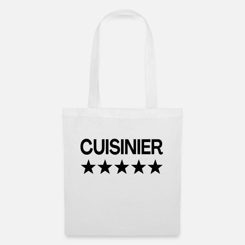 Cuisinier 5 Étoiles - Sac en tissu - blanc