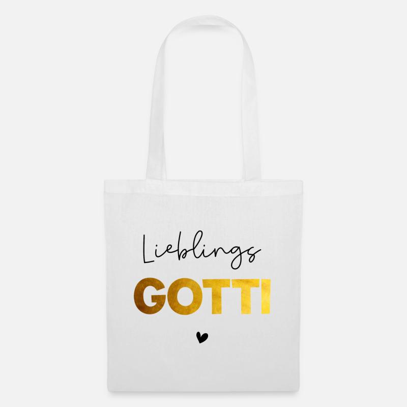 Lieblings Gotti - Stoffbeutel - Weiß