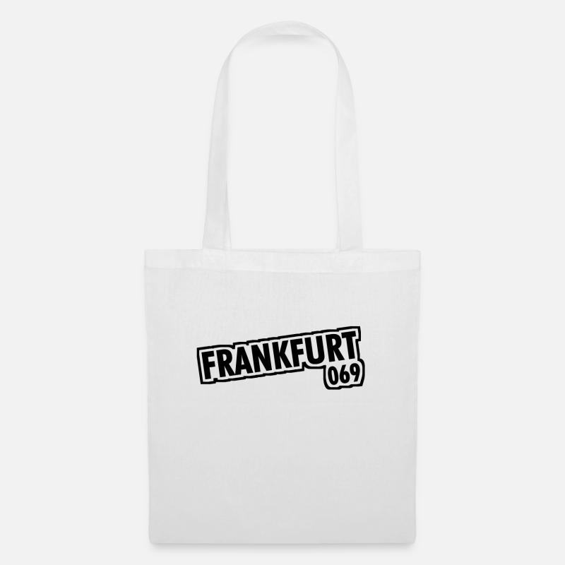 Frankfurt am Main - 069 - Vorwahl - Stoffbeutel - Weiß