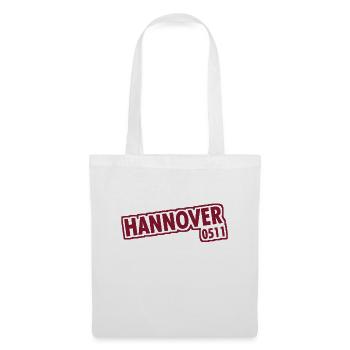 Hannover - 0511 - Vorwahl - Niedersachsen - Stoffbeutel - Weiß - Vorne