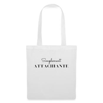Simplement attachiante - Sac en tissu - blanc - Devant