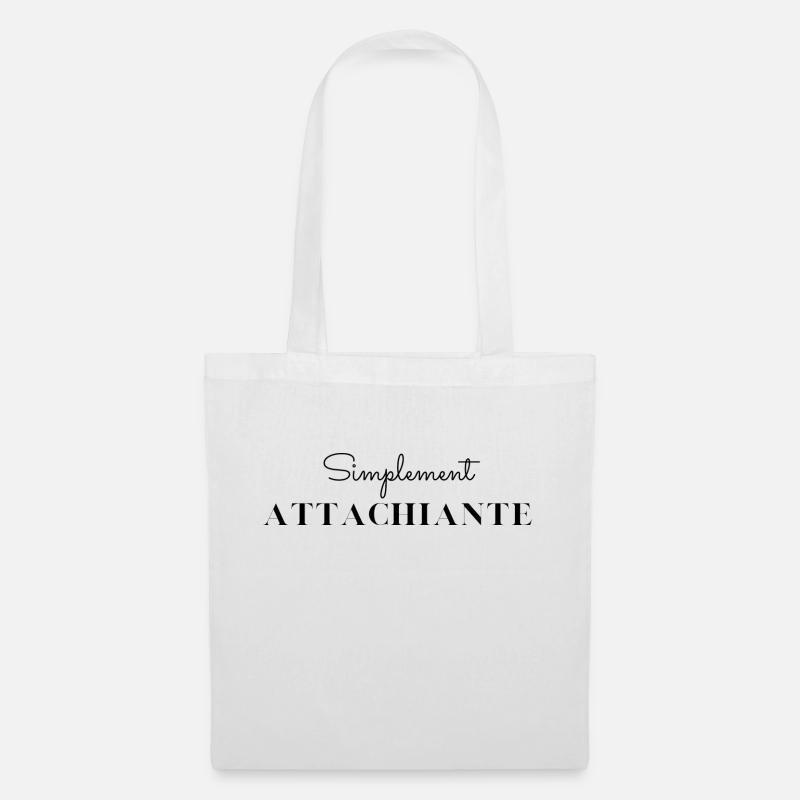 Simplement attachiante - Sac en tissu - blanc