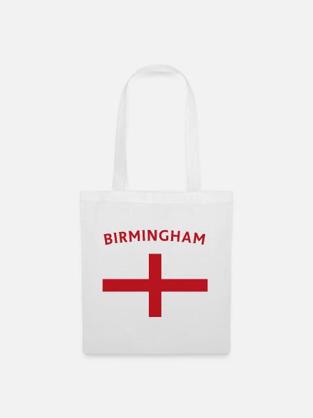 Emblem der Birmingham-Flagge - Stoffbeutel - Weiß