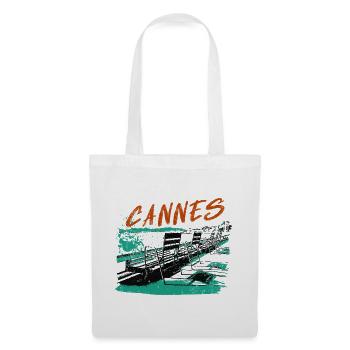 Cannes Côte d'Azur Illustration - Tote Bag - white - Front