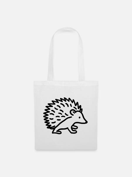 Stachelschwein - Stoffbeutel - Weiß