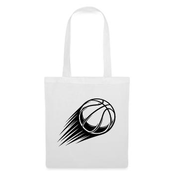 Basketball Bewegung Schwarz Symbol - Stoffbeutel - Weiß - Vorne