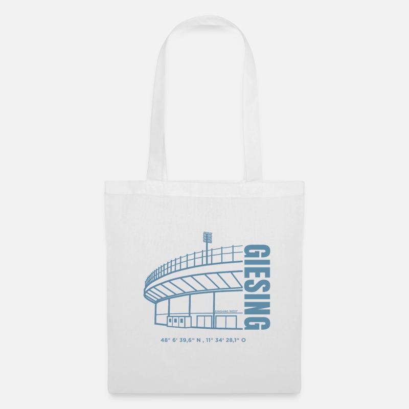 Stadion Print Grünwalder - Stoffbeutel - Weiß