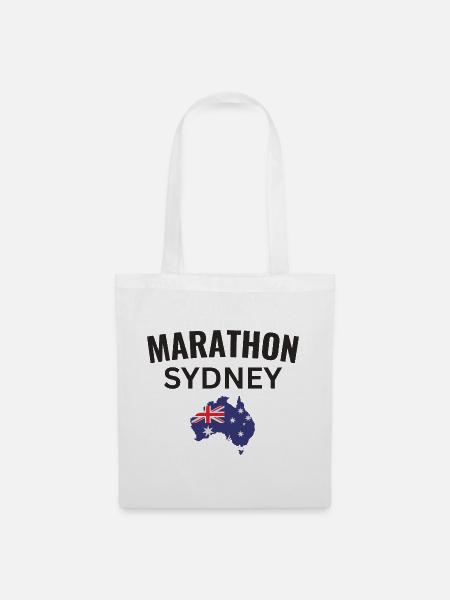 Marathon Sydney - Stoffbeutel - Weiß