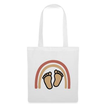 Baby Feet Rainbow Bohême - Sac en tissu - blanc - Devant