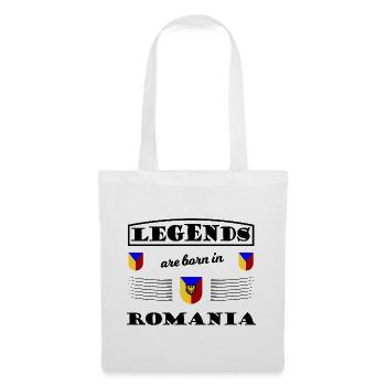 Tricolor Romania Coat of Arms - Tote Bag - white - Front