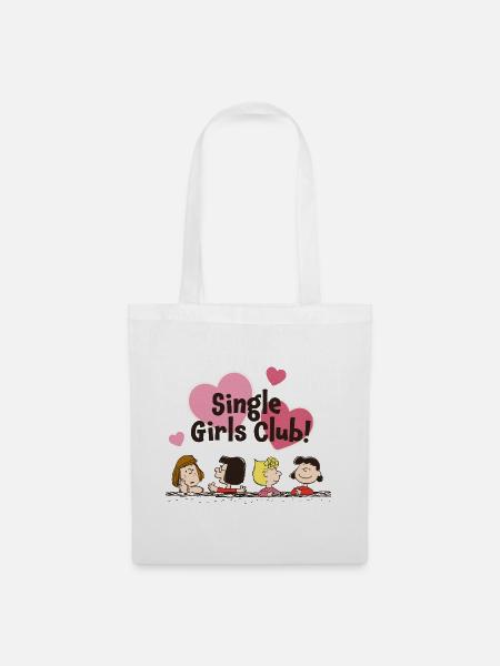 Peanuts Single Girls Club Lucy & Ihre Freundinnen - Stoffbeutel - Weiß
