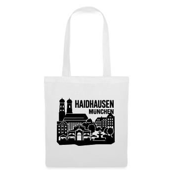 München Skyline Haidhausen - Stoffbeutel - Weiß - Vorne