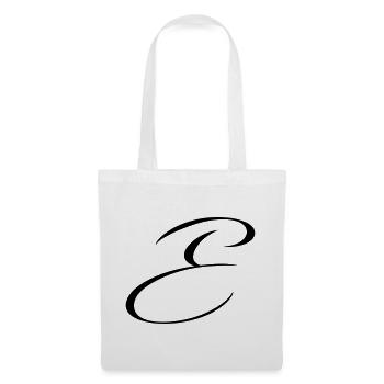 Name mit E Initiale für Emma Emilia Elias Emil - Stoffbeutel - Weiß - Vorne