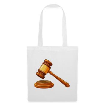 Richter am Gavel Court - Stoffbeutel - Weiß - Vorne