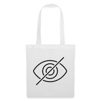 Symbol der Hidden Eye Privacy Line - Stoffbeutel - Weiß - Vorne