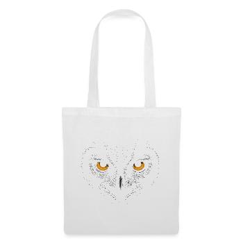 Dark Owl Face - Stoffbeutel - Weiß - Vorne