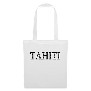 tahiti tiare - Sac en tissu - blanc - Devant