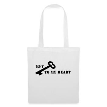 Key To My Heart - Tote Bag - white - Front