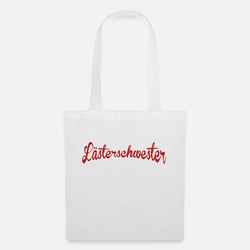 Lästerschwester im Einsatz.png - Stoffbeutel - Weiß