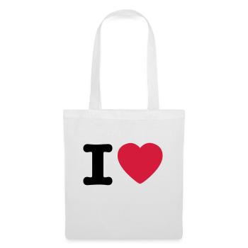 I love / I heart DELUXE - Stoffbeutel - Weiß - Vorne