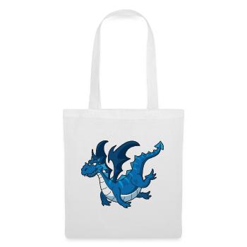 Azure Dragon Cartoon - Tote Bag - white - Front