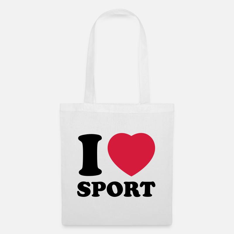 i love sport 2c - Tote Bag - white