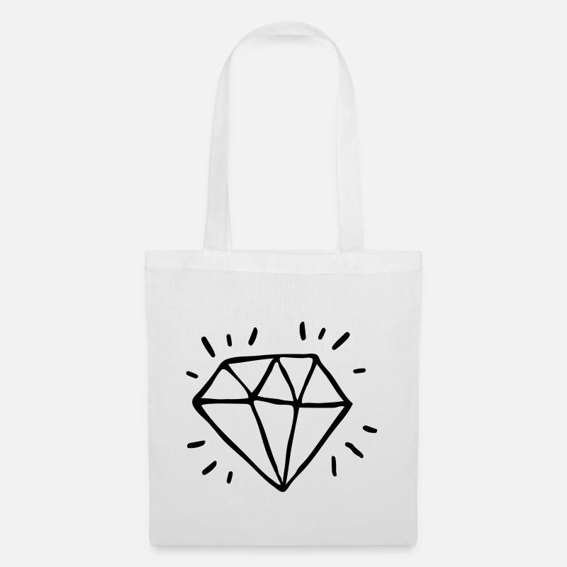 diamond - Tote Bag - white