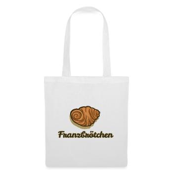Franzbrötchen (dark) - Tote Bag - white - Front