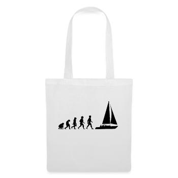 Evolution sailing sailboat sailing ship - Tote Bag - white - Front
