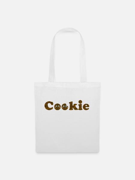 Sweet Cookie Schrift - Stoffbeutel - Weiß