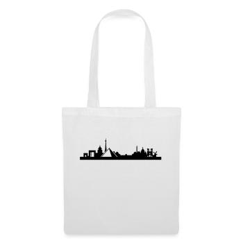 Paris Skyline Louvre - Tote Bag - white - Front