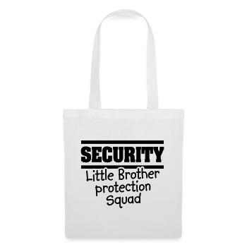 Security Little brother protection squat - Big bro - Tote Bag - white - Front