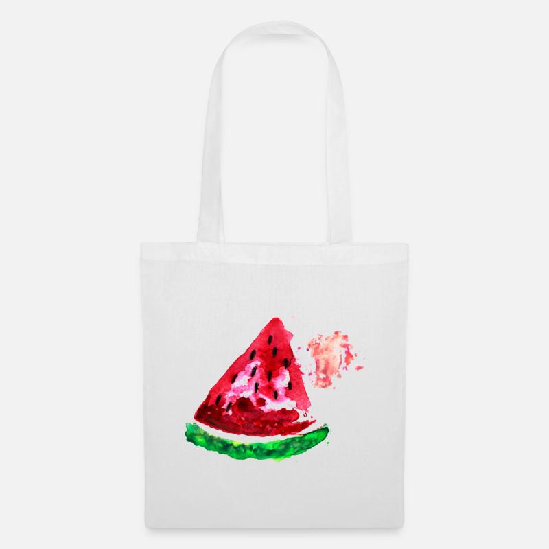Obst Melone - Stoffbeutel - Weiß