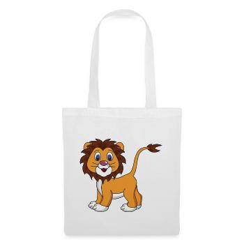 Lion - Sac en tissu - blanc - Devant