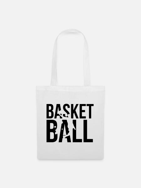 basketball - Stoffbeutel - Weiß