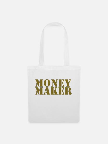 money maker - Stoffbeutel - Weiß