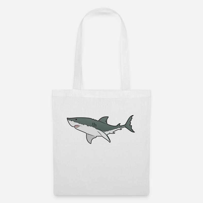 Great White Shark - Ocean - Sea - Tote Bag - white