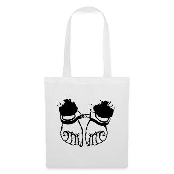 Les mains et les menottes - Sac en tissu - blanc - Devant