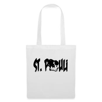 st pauli schädel - Stoffbeutel - Weiß - Vorne