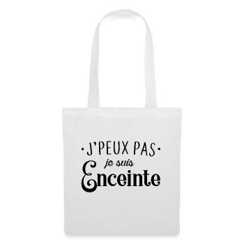 Je suis enceinte - Sac en tissu - blanc - Devant