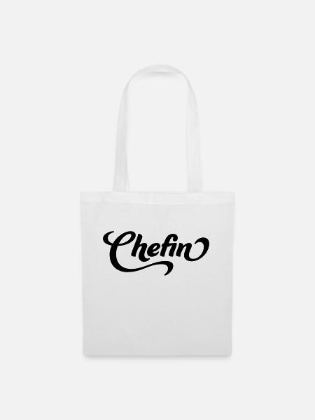 Chefin - Stoffbeutel - Weiß