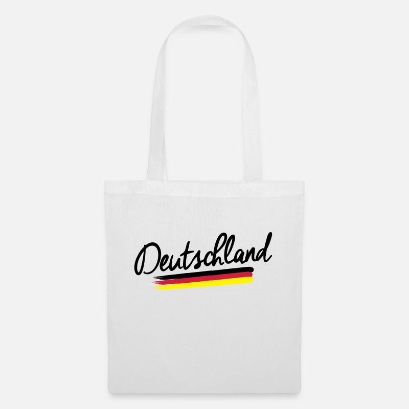 Deutschland - Germany - Bundesrepublik -Flagge BRD - Stoffbeutel - Weiß