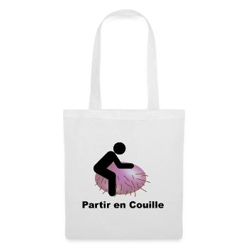 Partir En Couille - Sac en tissu - blanc - Devant