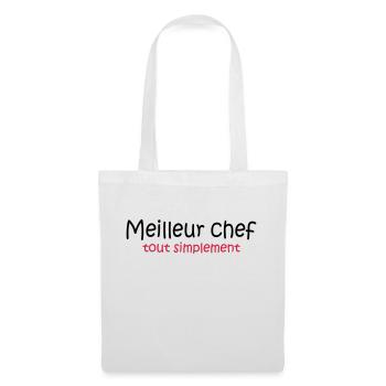 Meilleur chef tout simplement - Tote Bag - white - Front