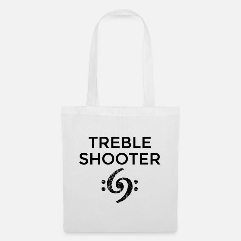 Treble Shooter Bass Design (Black) - Stoffbeutel - Weiß