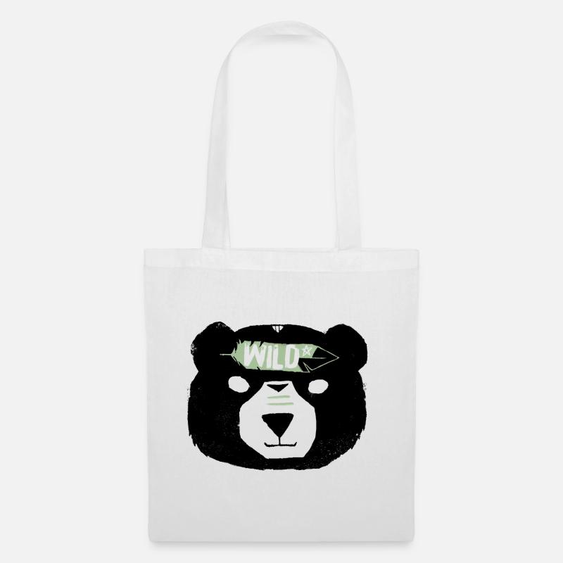 Wild bear - Tote Bag - white